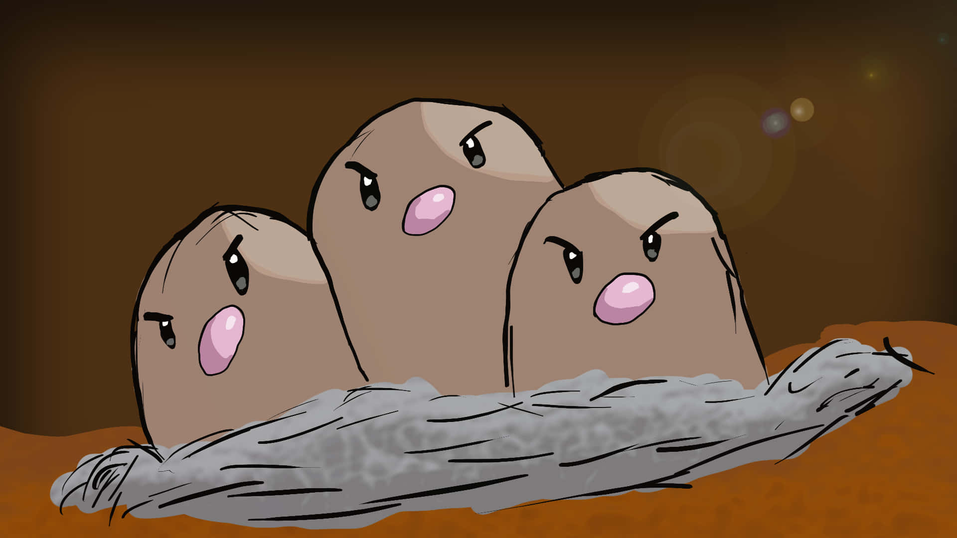 A Classic Showcase Of Angry Dugtrio Artwork