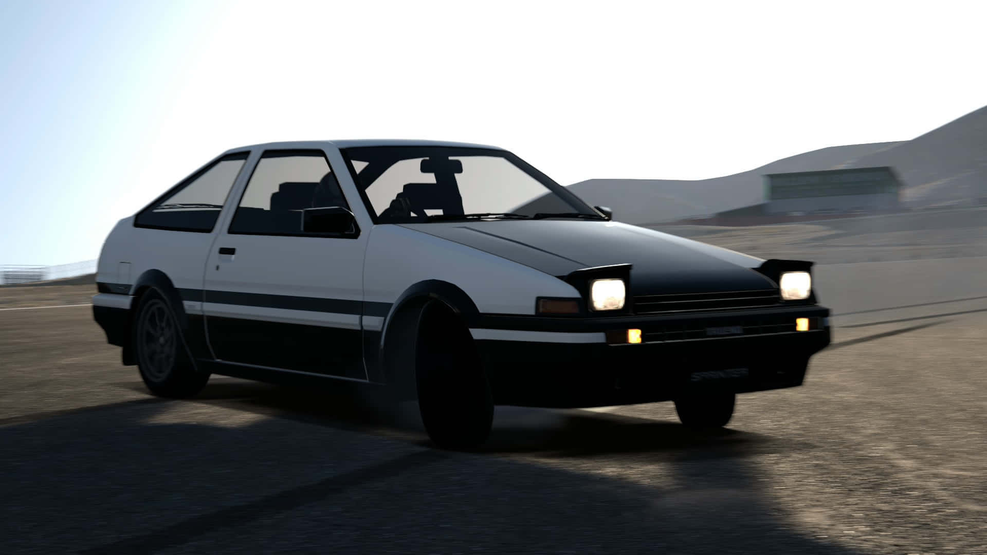 A Classic Toyota Ae86 Sports Car, Perfect For The Racing Enthusiast Background