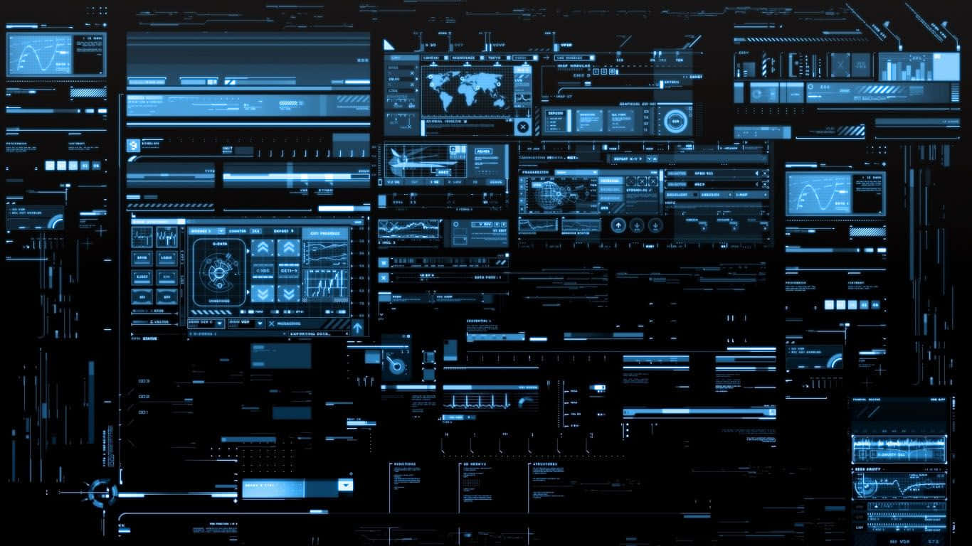 A Clean Computer Monitor With 1366 X 768 Resolution Background
