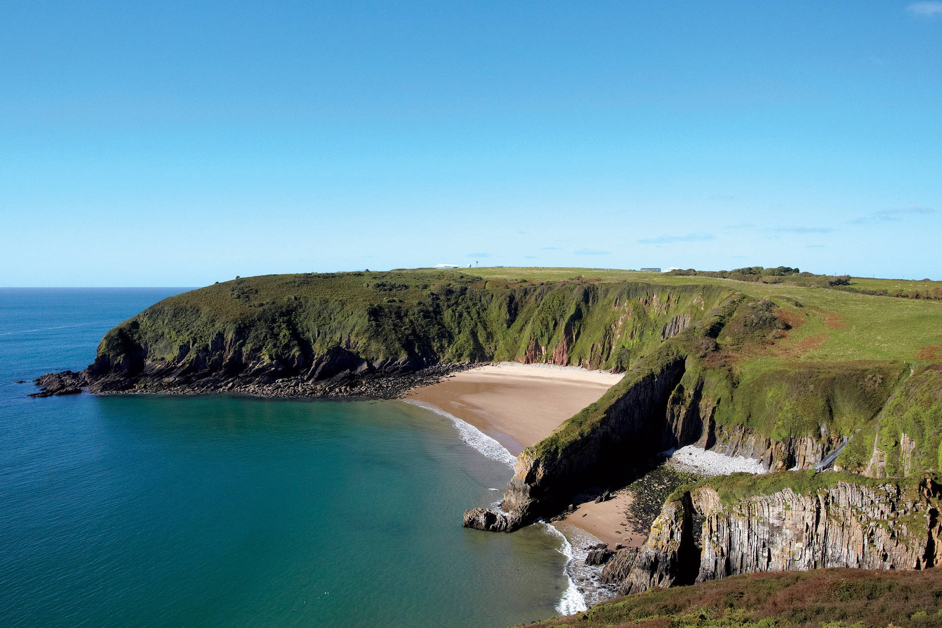 A Cliff Overlooking The Ocean