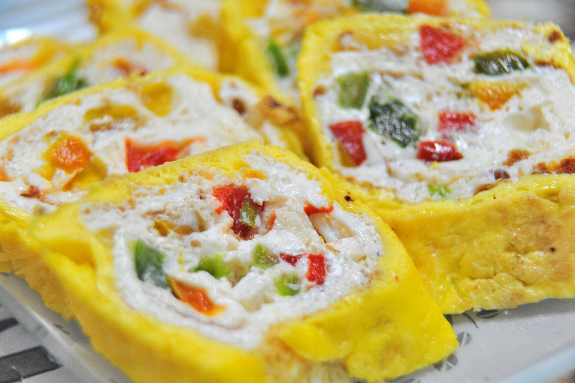 A Close-up Look At A Korean Egg Roll Background