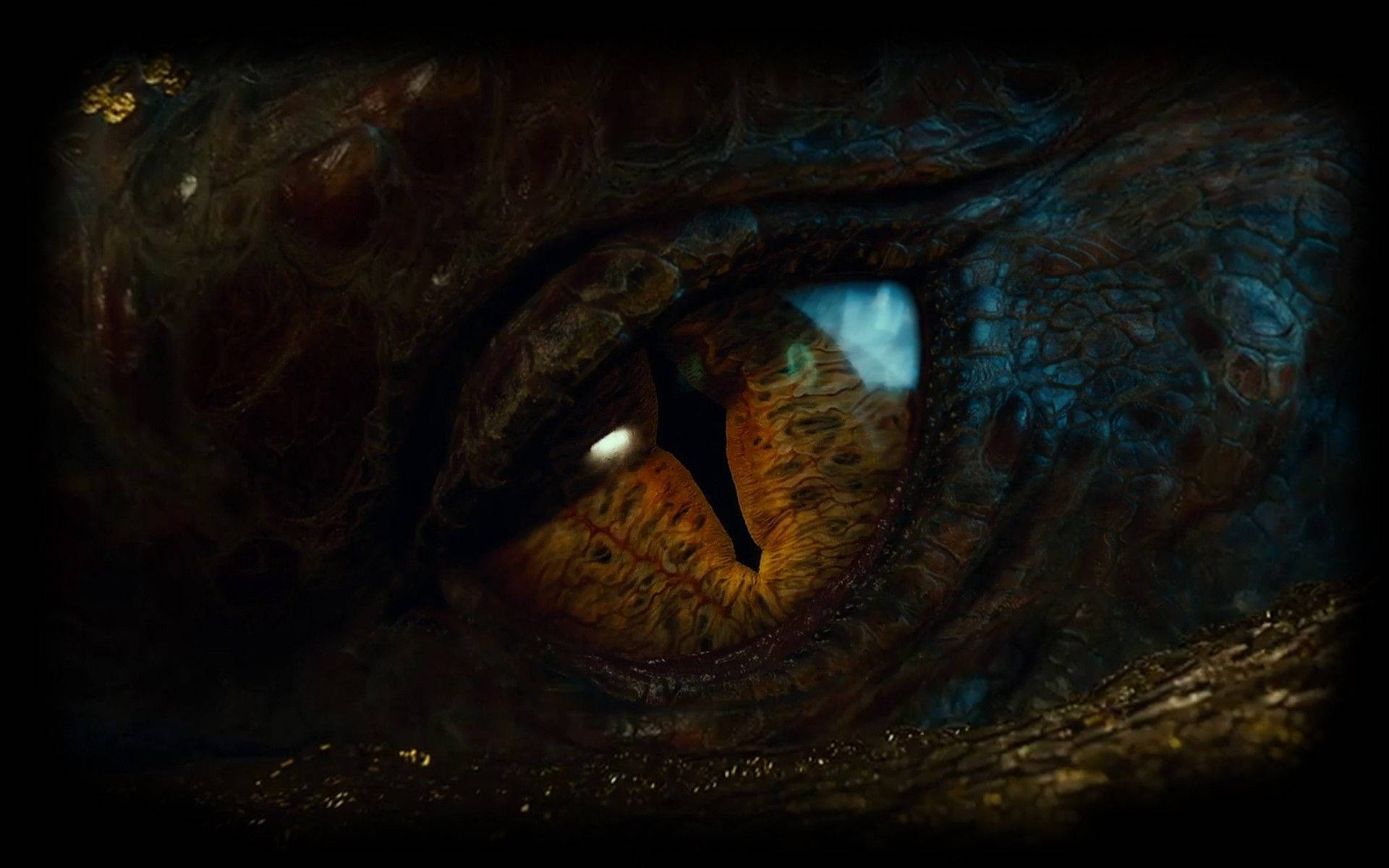 A Close Up Of A Dragon's Eye Background