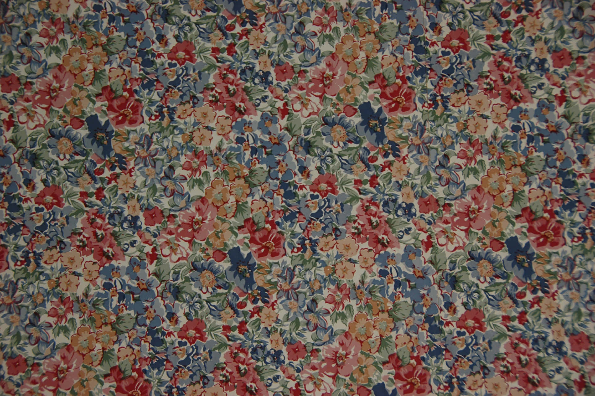 A Close Up Of A Floral Fabric Background