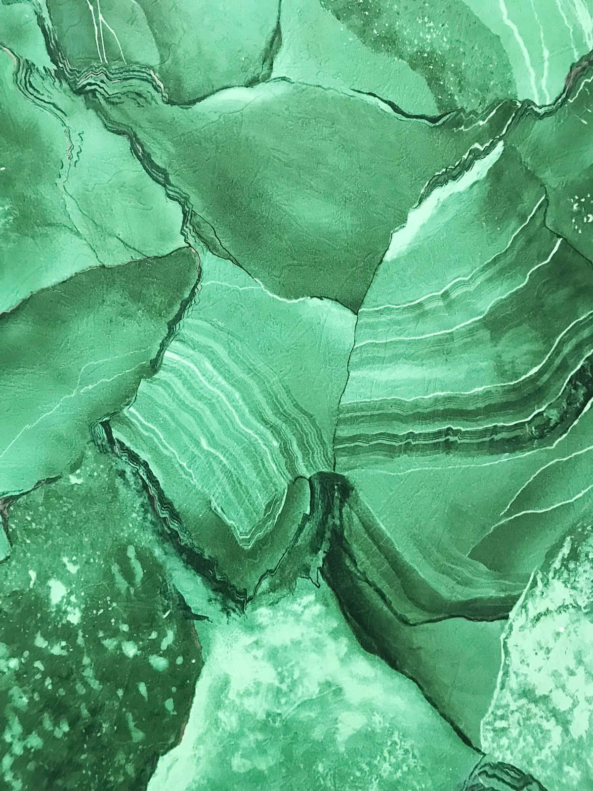 A Close Up Of A Green Marble Painting Background