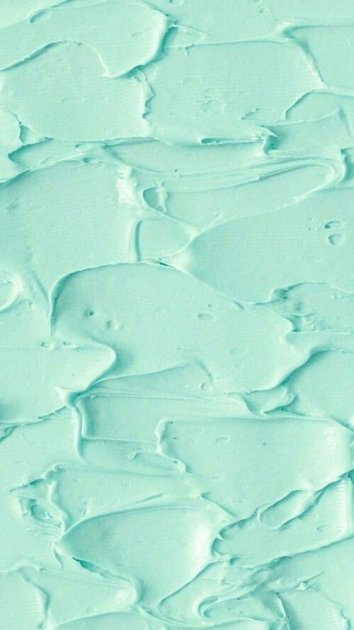 A Close Up Of A Green Paint Texture
