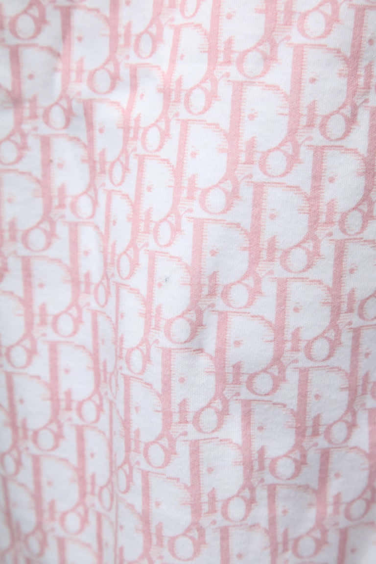 A Close Up Of A Pink And White Pattern Background