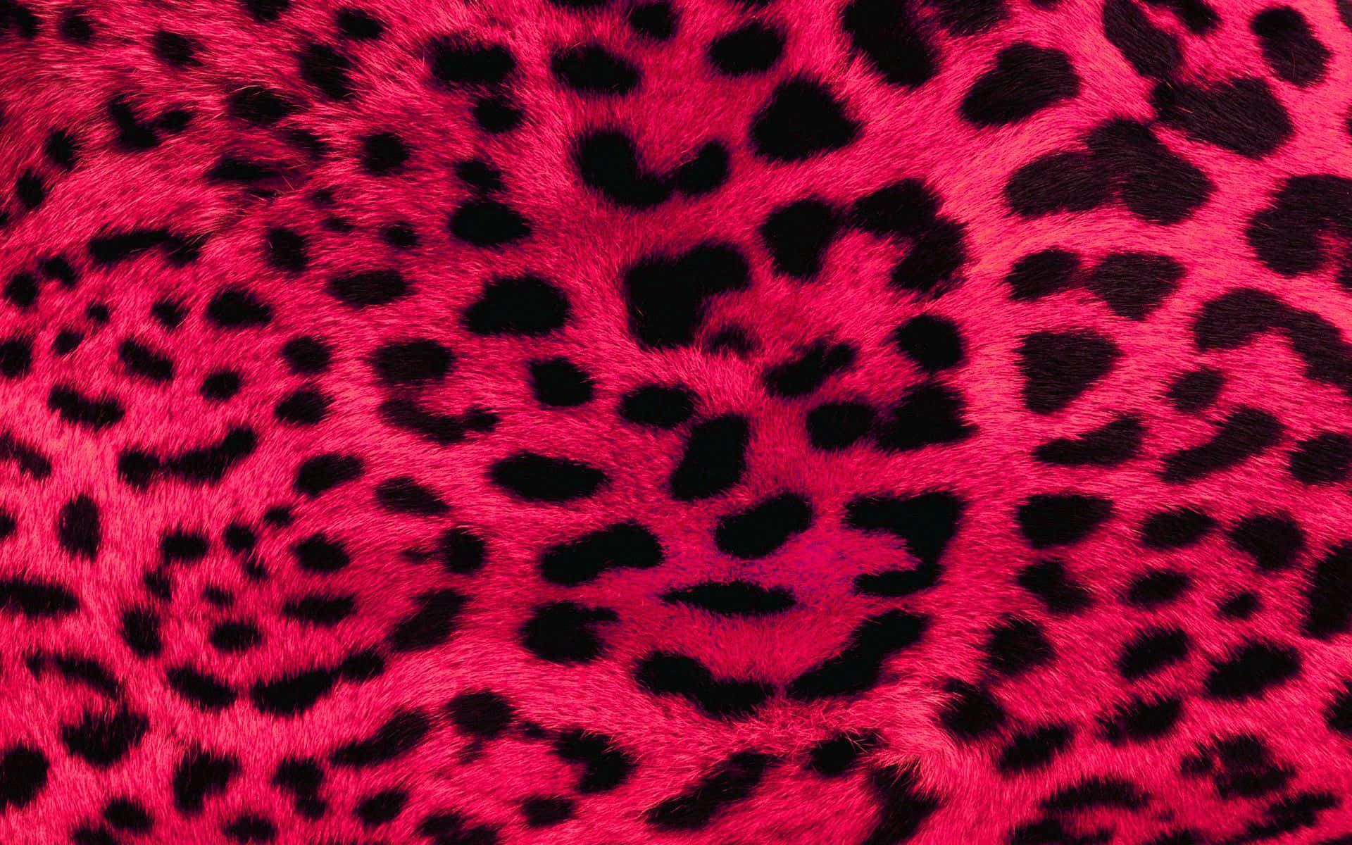 A Close Up Of A Pink Leopard Print Background