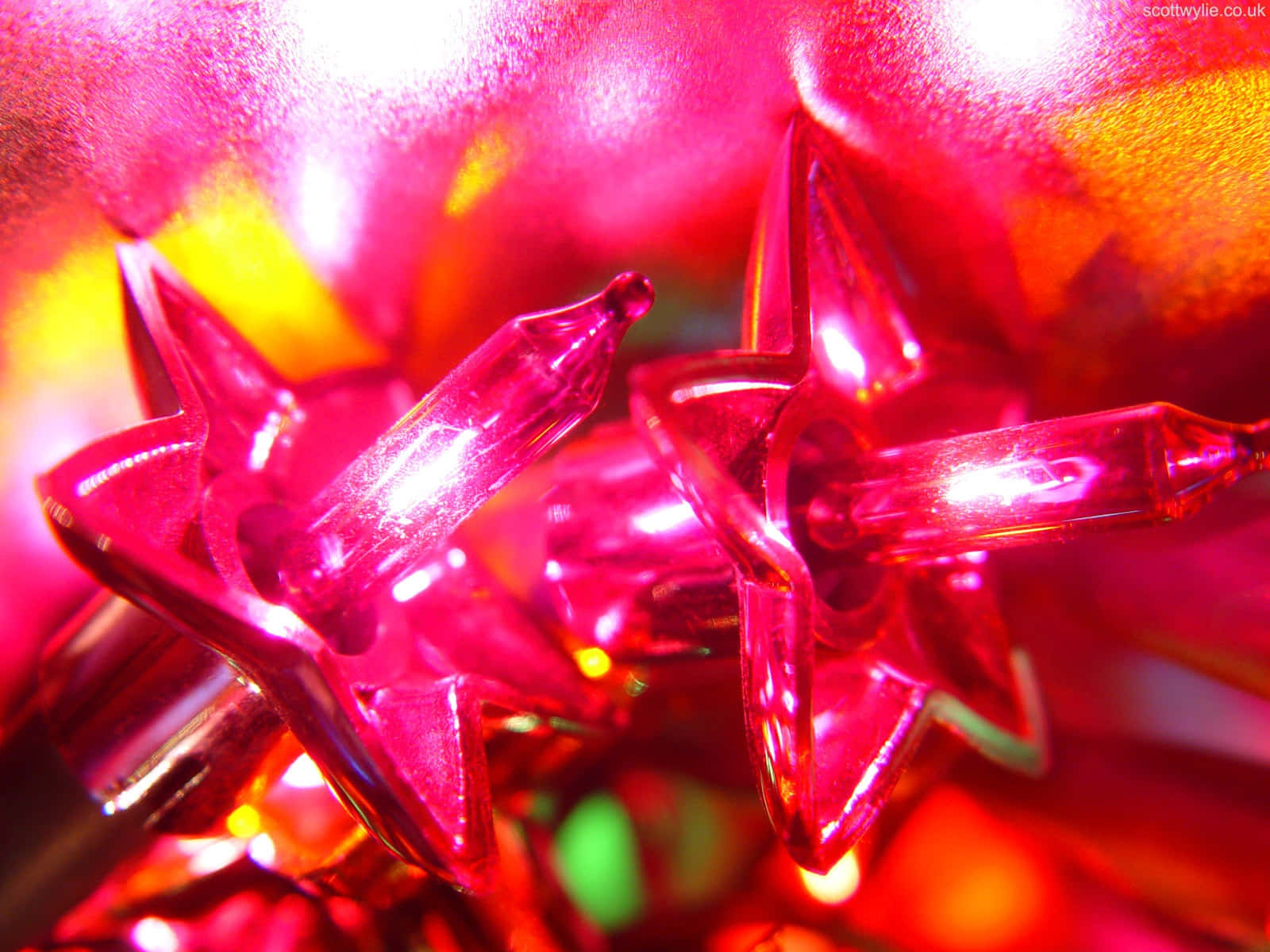 A Close Up Of A Red Star Background