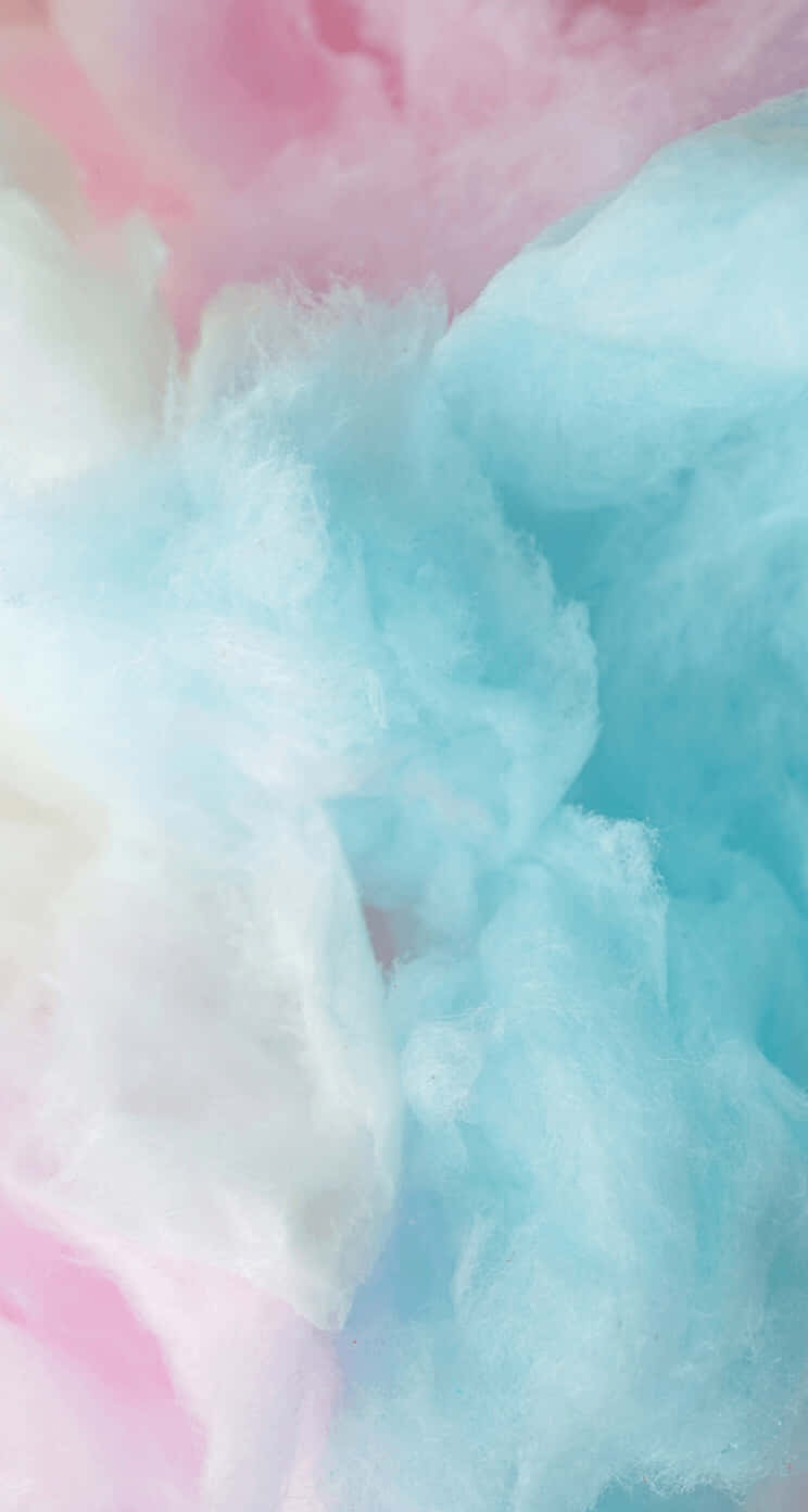 A Close Up Of Cotton Candy Background