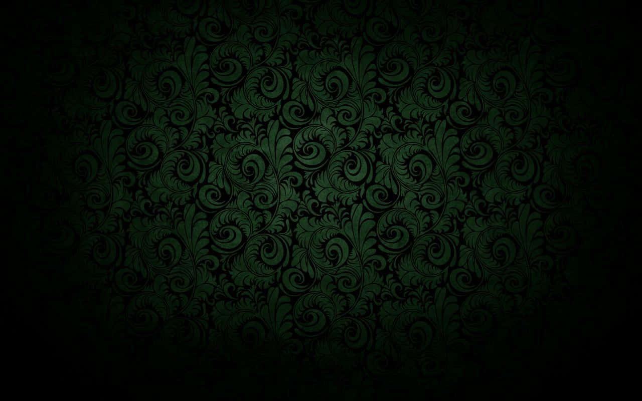 A Close-up Of Dark Green Grunge Background