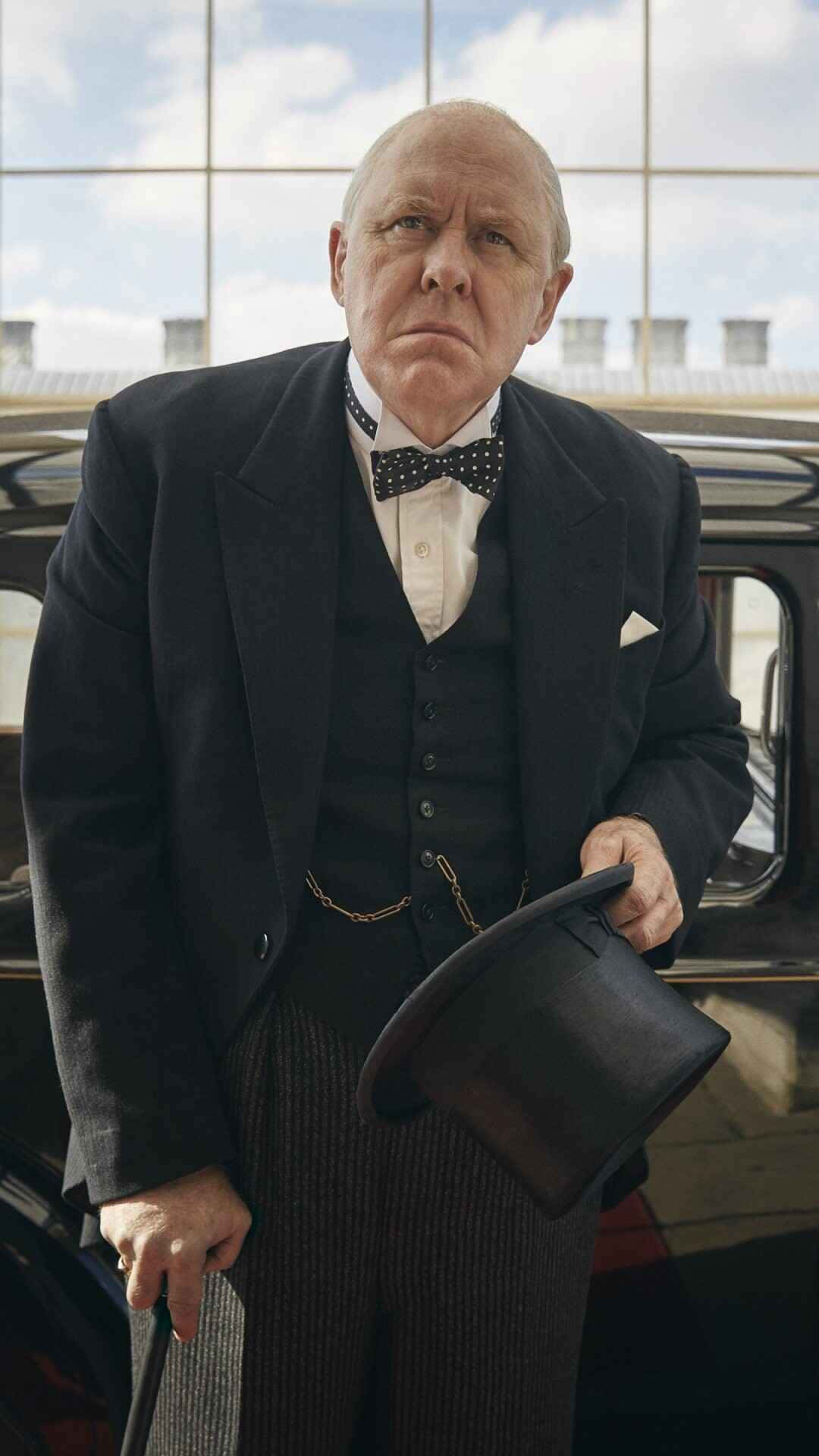 A Close-up Of Iconic Actor John Lithgow. Background