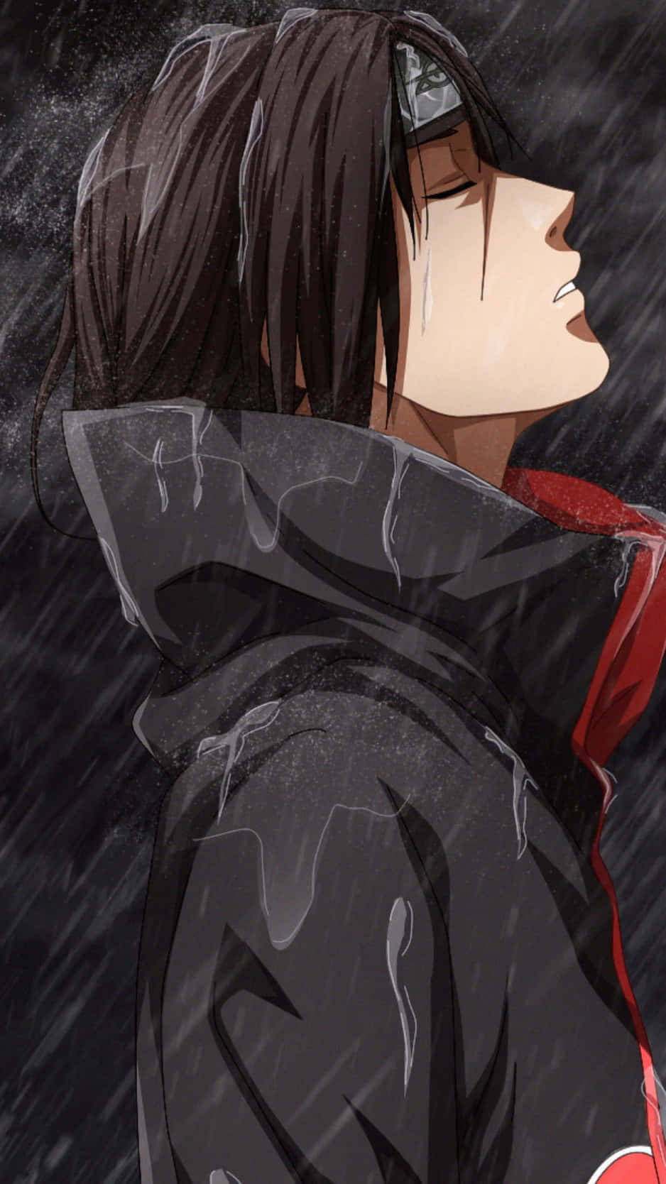 A Close Up Of Itachi Uchiha’s Face Background