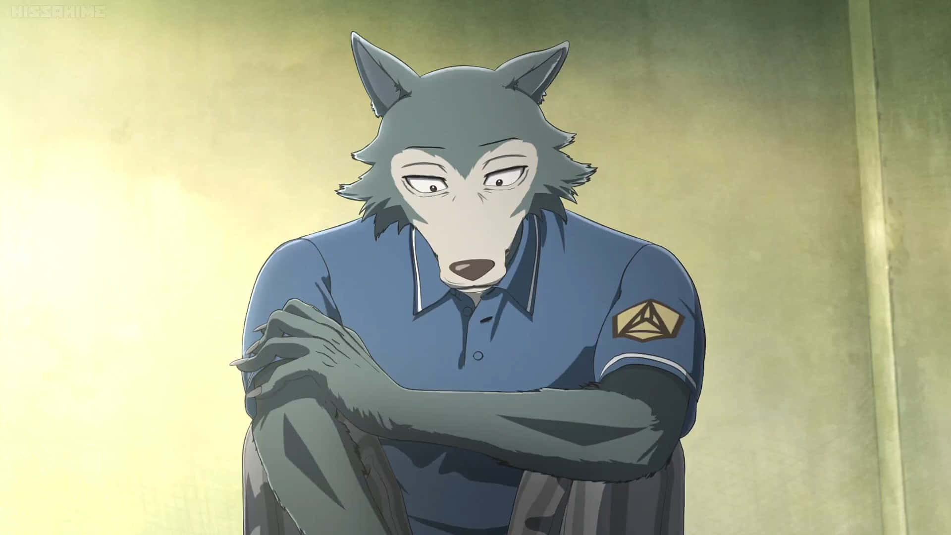 A Close-up Of Legosi, The Wolf From Beastars. Background