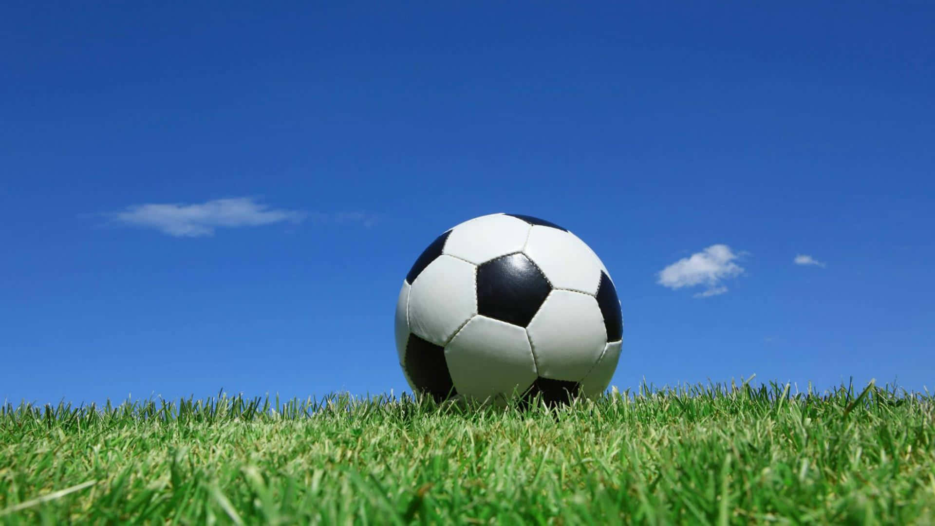 A Close-up Shot Of A Classic Black And White Soccer Ball Background