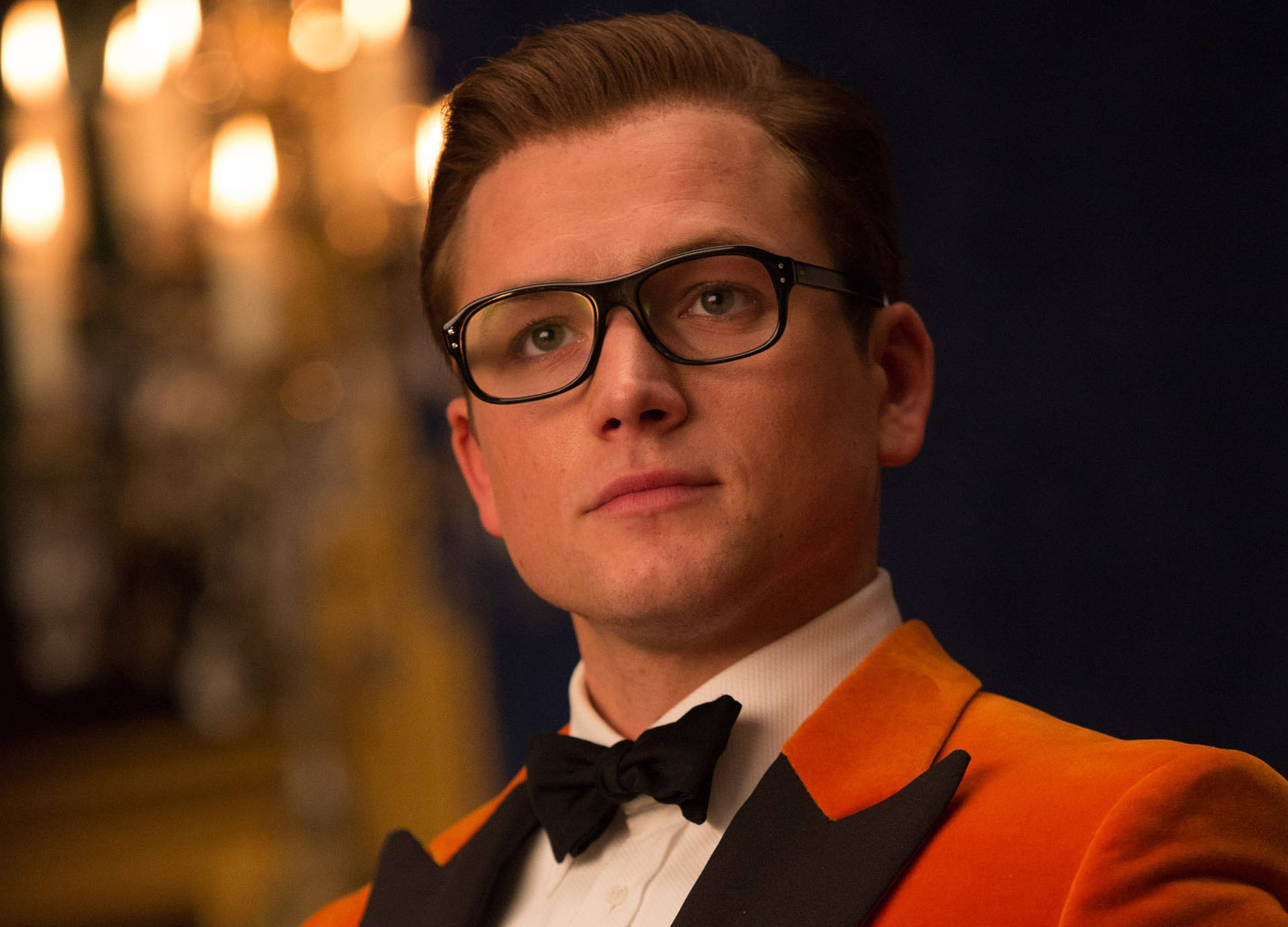 A Close-up Shot Of Eggsy From Kingsman Background