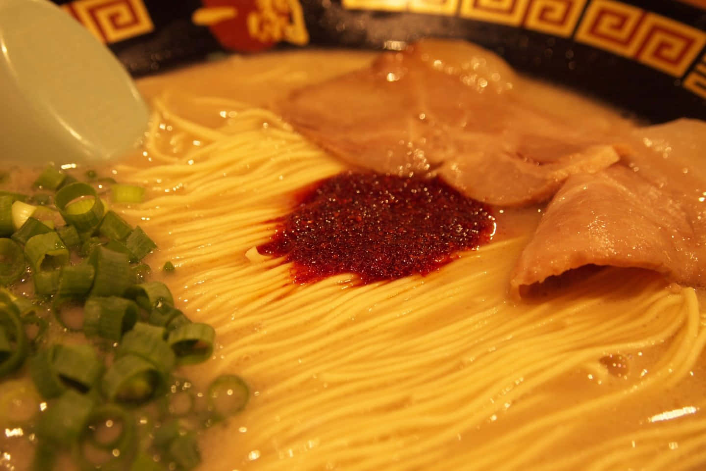 A Close-up Shot Of Raw Ramen Noodles Ready To Be Cooked. Background