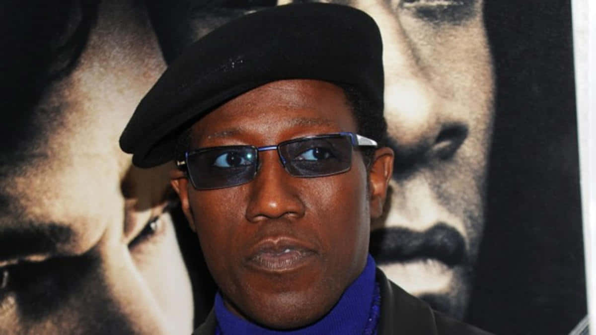 A Close-up Shot Of The Talented Wesley Snipes Background