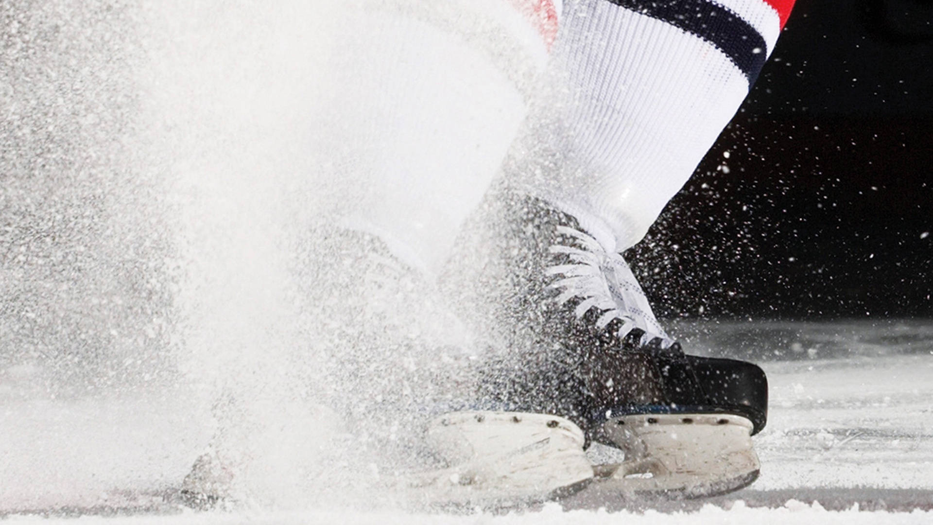 A Close-up View Of Ice Skating Shoes