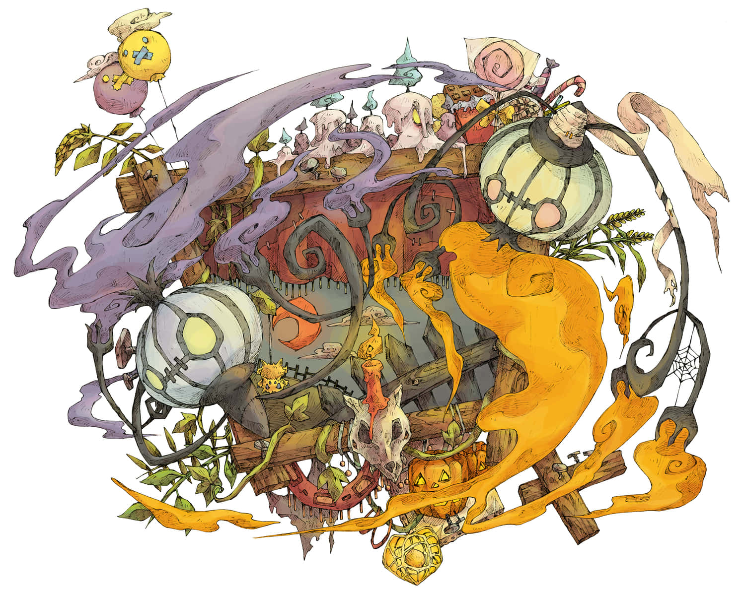 A Close-up Wallpaper Of Joltik, The Tiny Electric Spider Pokemon Background