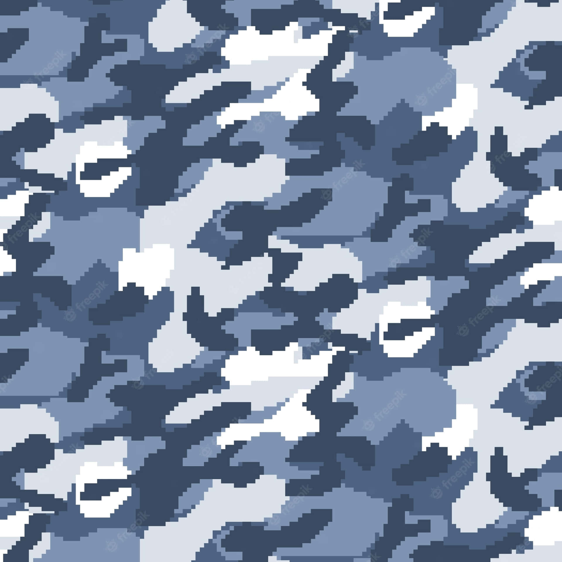 A Closer Look At Blue Camo Background