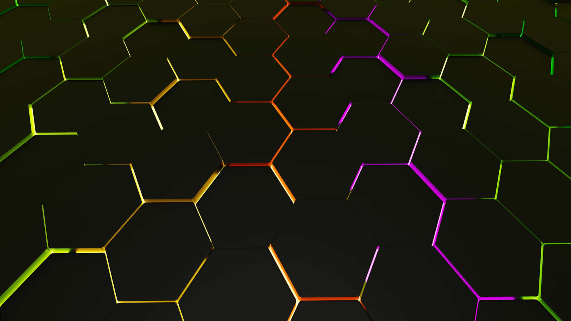 A Closeup Of An Abstract Three-dimensional Hexagonal Structure Background