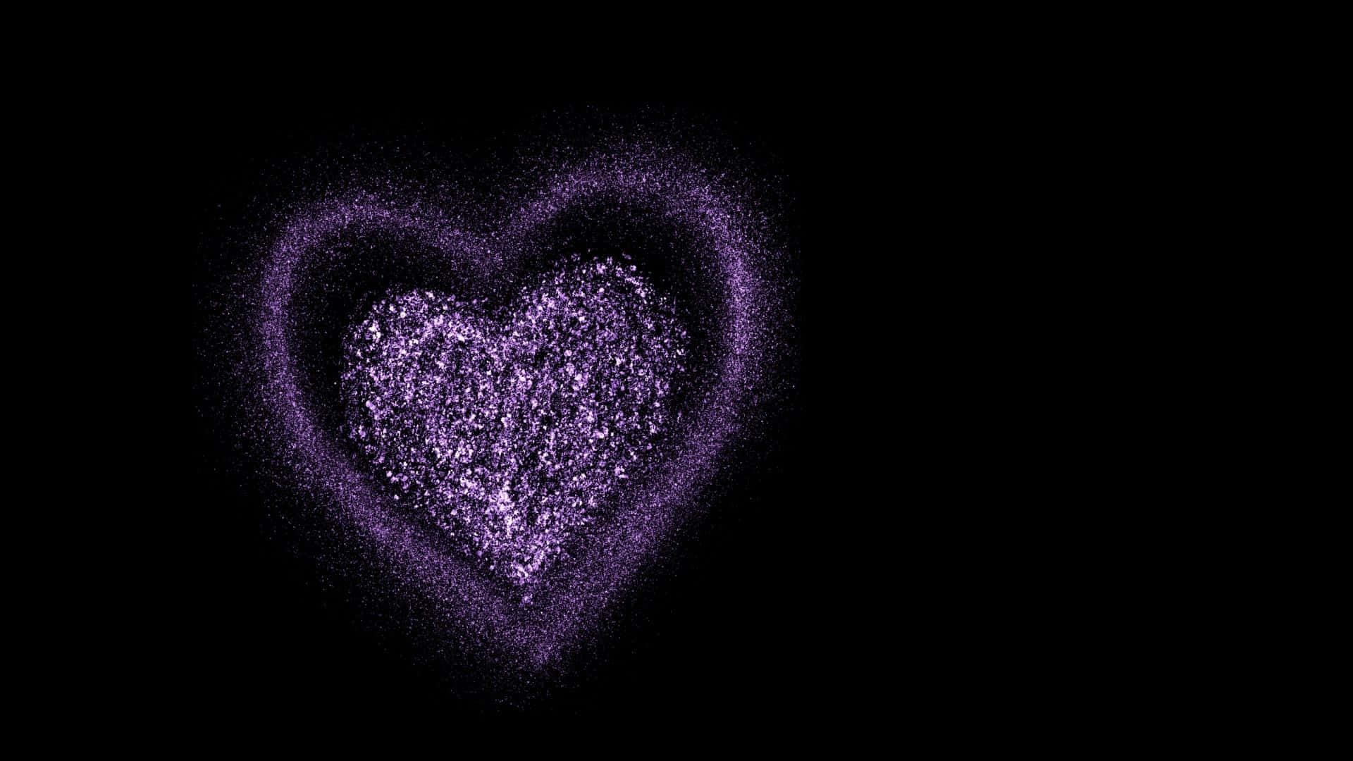 A Closeup Of Glimmering Purple Glitter Background