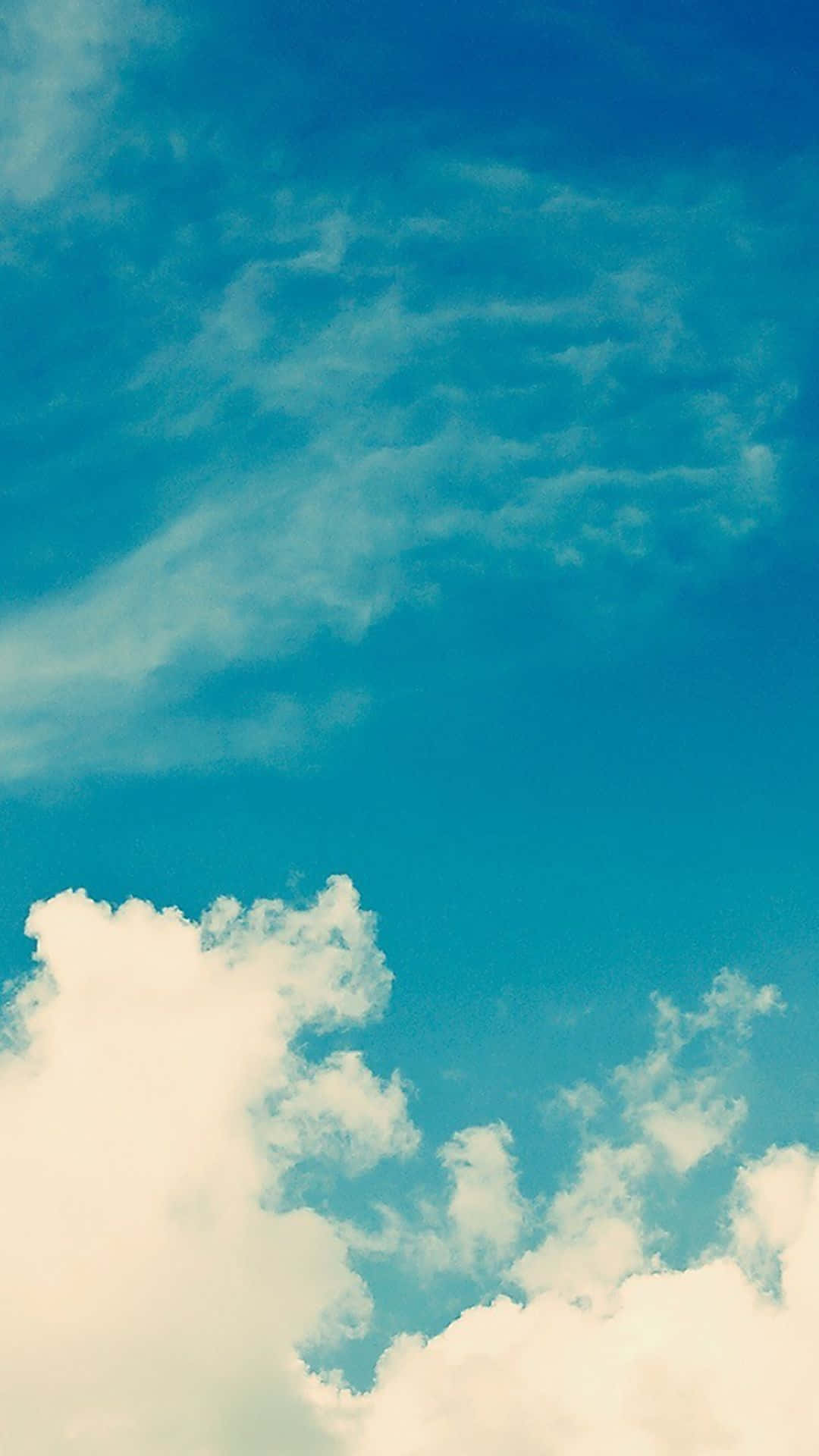 A Cloudy Blue Sky Background