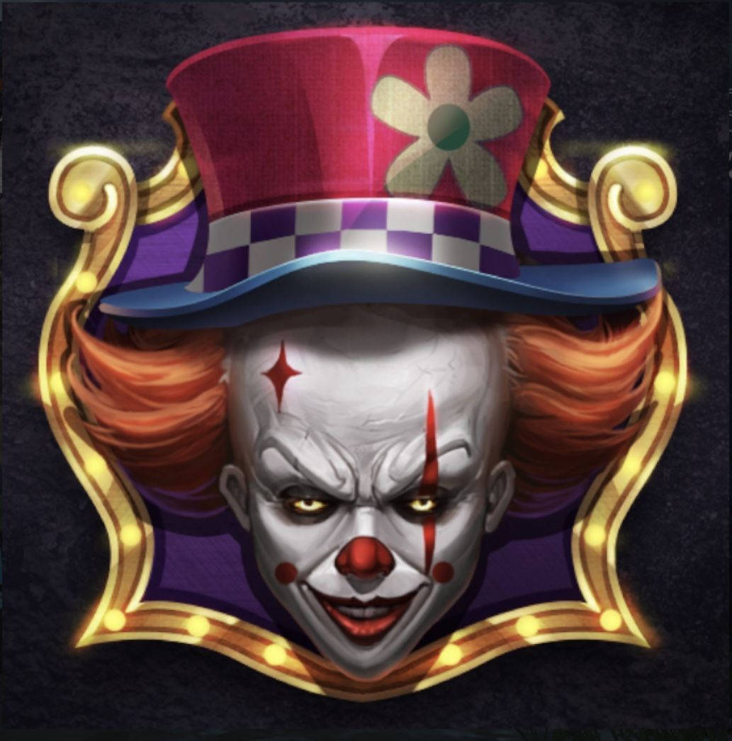 A Clown With A Hat And A Clown Mask