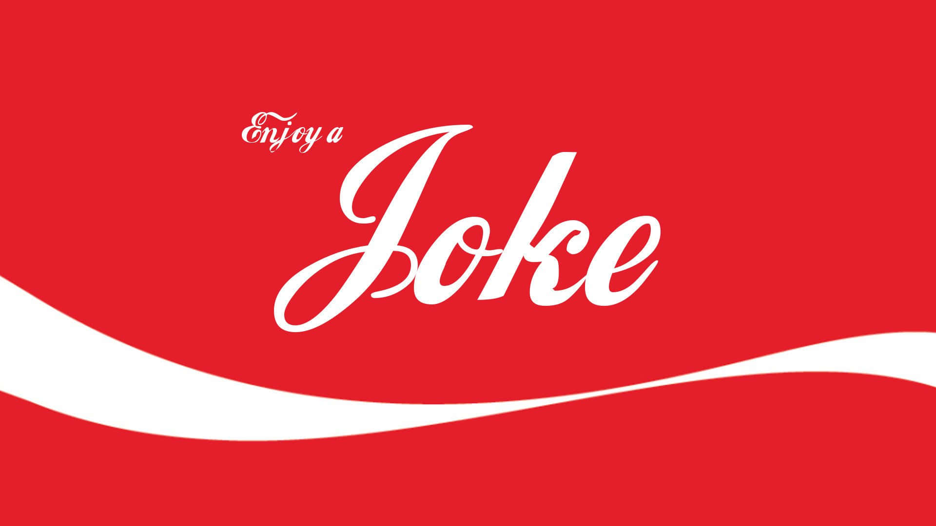 A Coca Cola Logo With The Word Joke On It