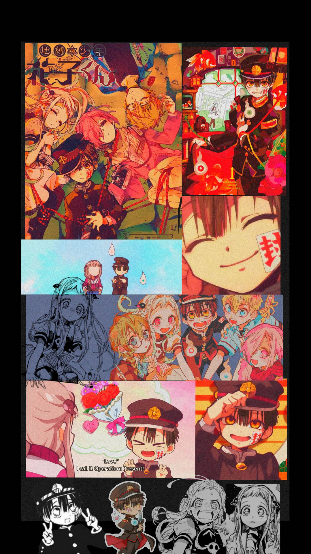 A Collage Of Anime Characters And Anime Characters Background