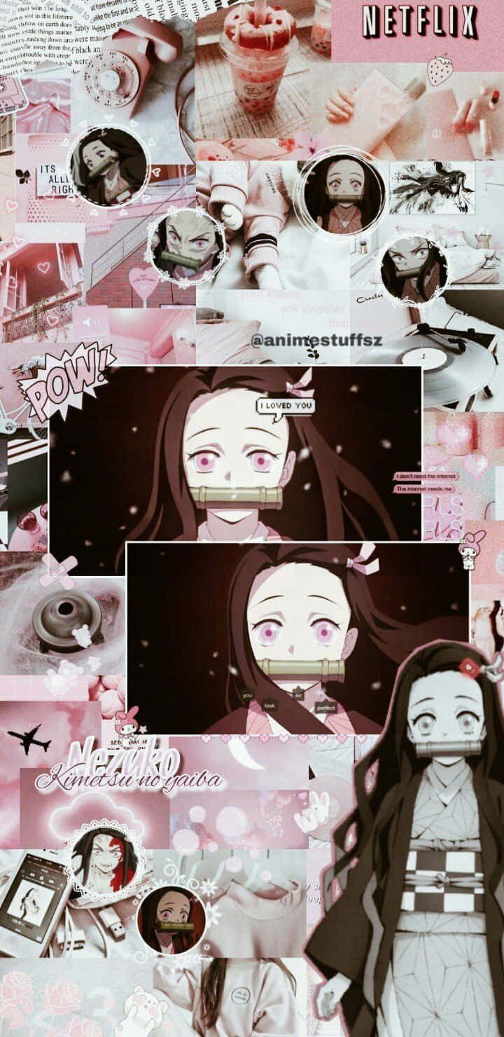 A Collage Of Anime Characters And Pictures Background