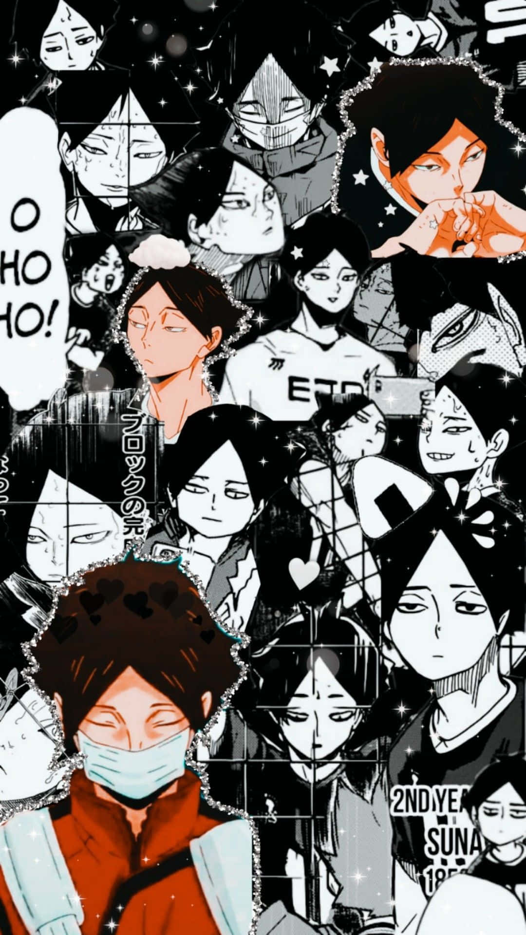 A Collage Of Anime Characters With Different Faces Background