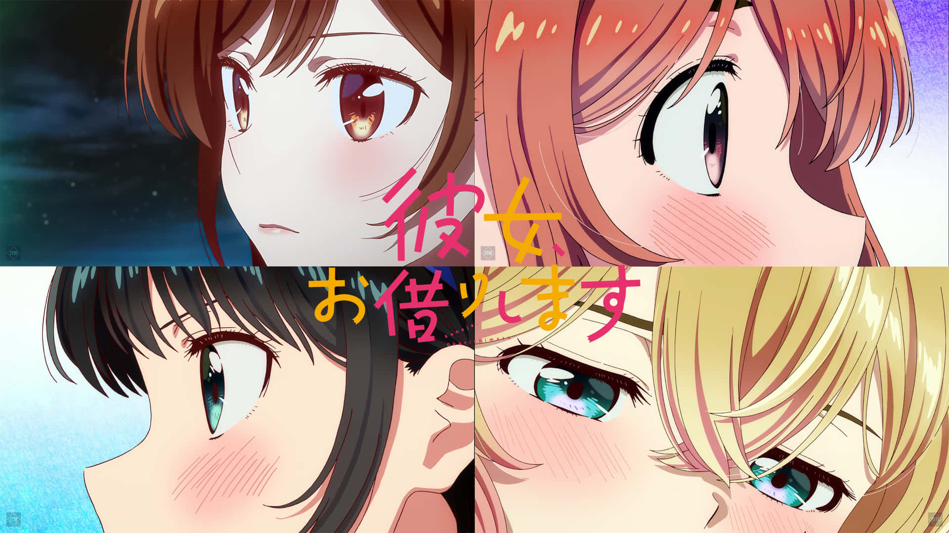 A Collage Of Anime Characters With Different Faces Background