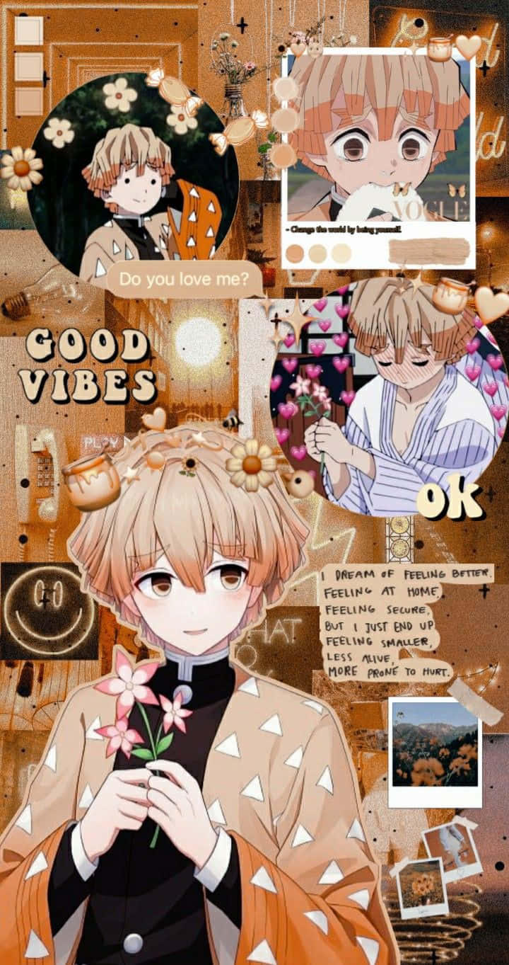 A Collage Of Anime Characters With Different Pictures Background