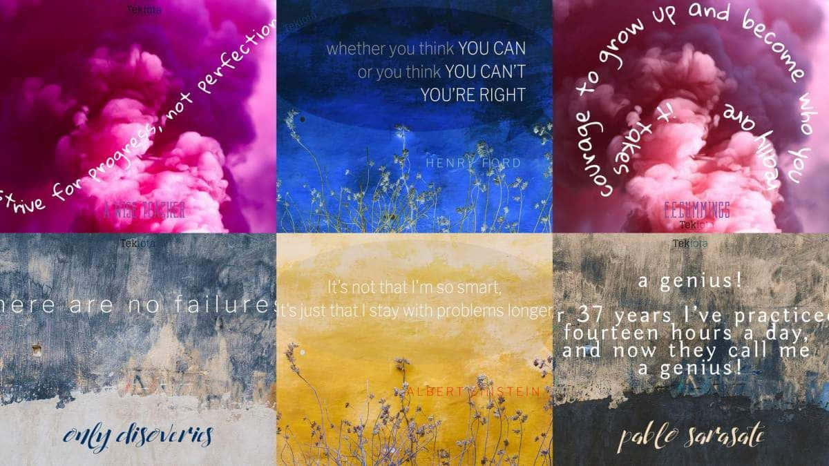 A Collage Of Different Colored Clouds With Different Words