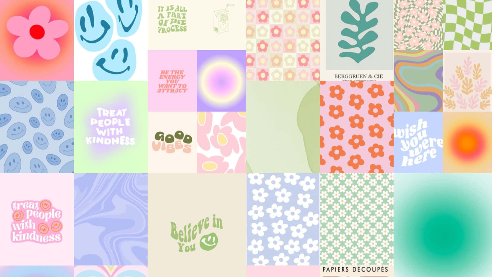 A Collage Of Different Designs And Colors Background