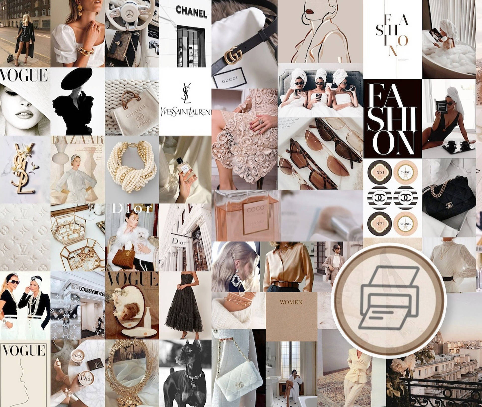 A Collage Of Images Of Fashion And Accessories Background