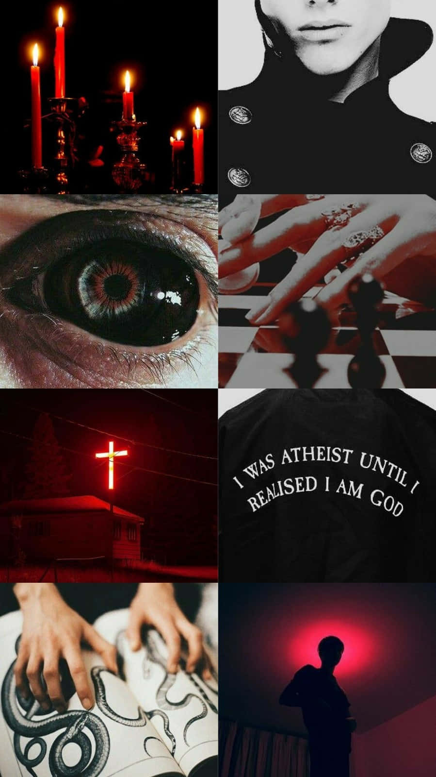 A Collage Of Images Of People With Crosses And Lights Background