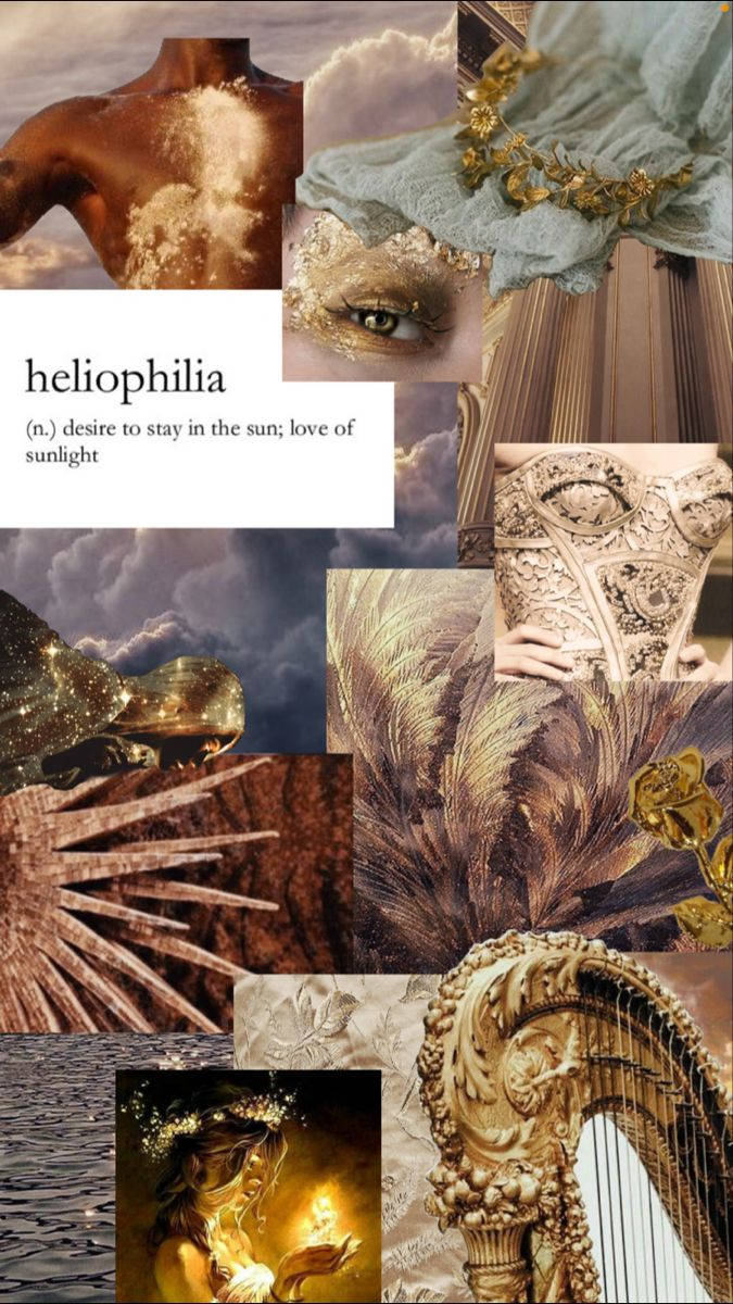 A Collage Of Images With The Title Helophonia Background