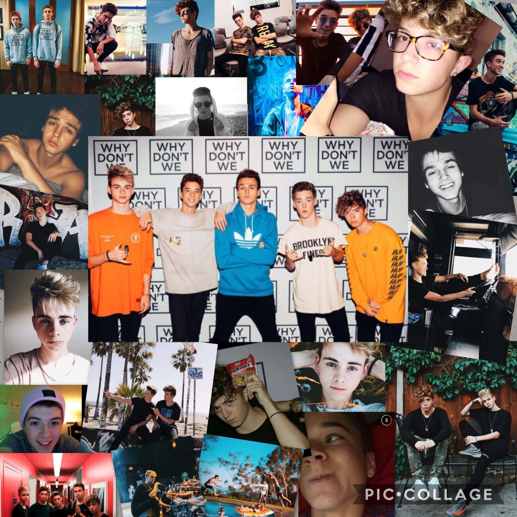 A Collage Of Photos Of A Group Of People Background