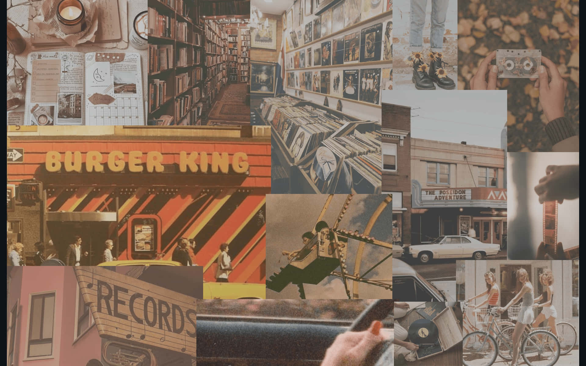 A Collage Of Photos Of A Person Background