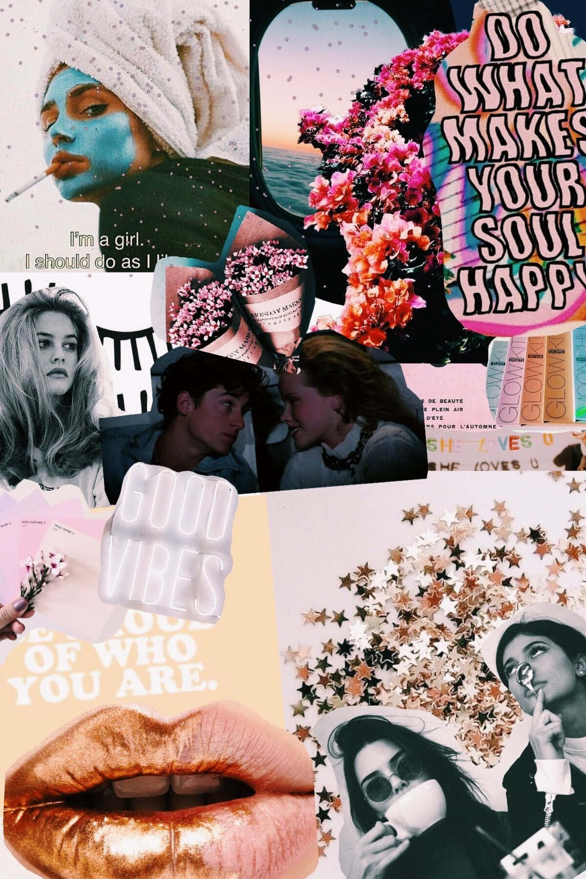 A Collage Of Photos With A Lot Of Different Things Background