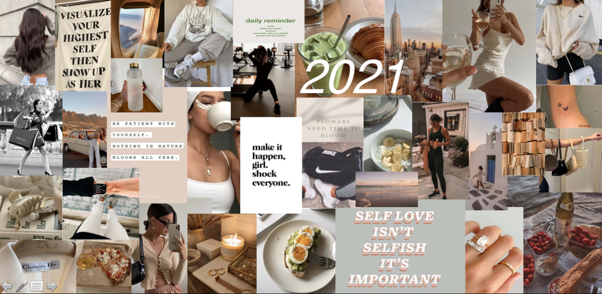 A Collage Of Photos With The Words 2021 Background
