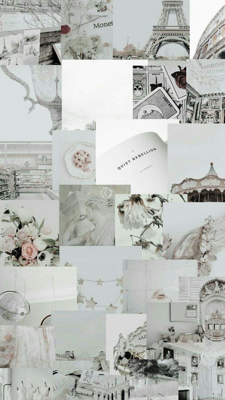 A Collage Of Pictures And Objects Background