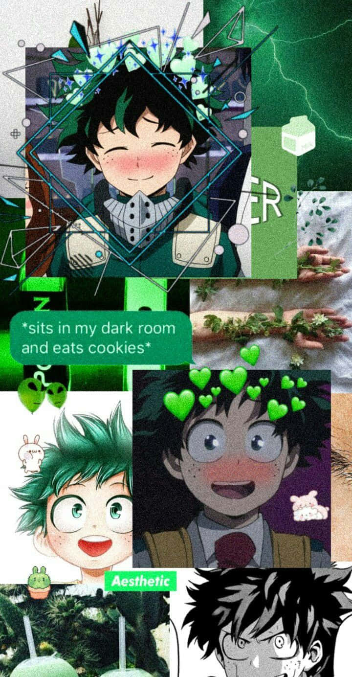 A Collage Of Pictures Of Anime Characters Background