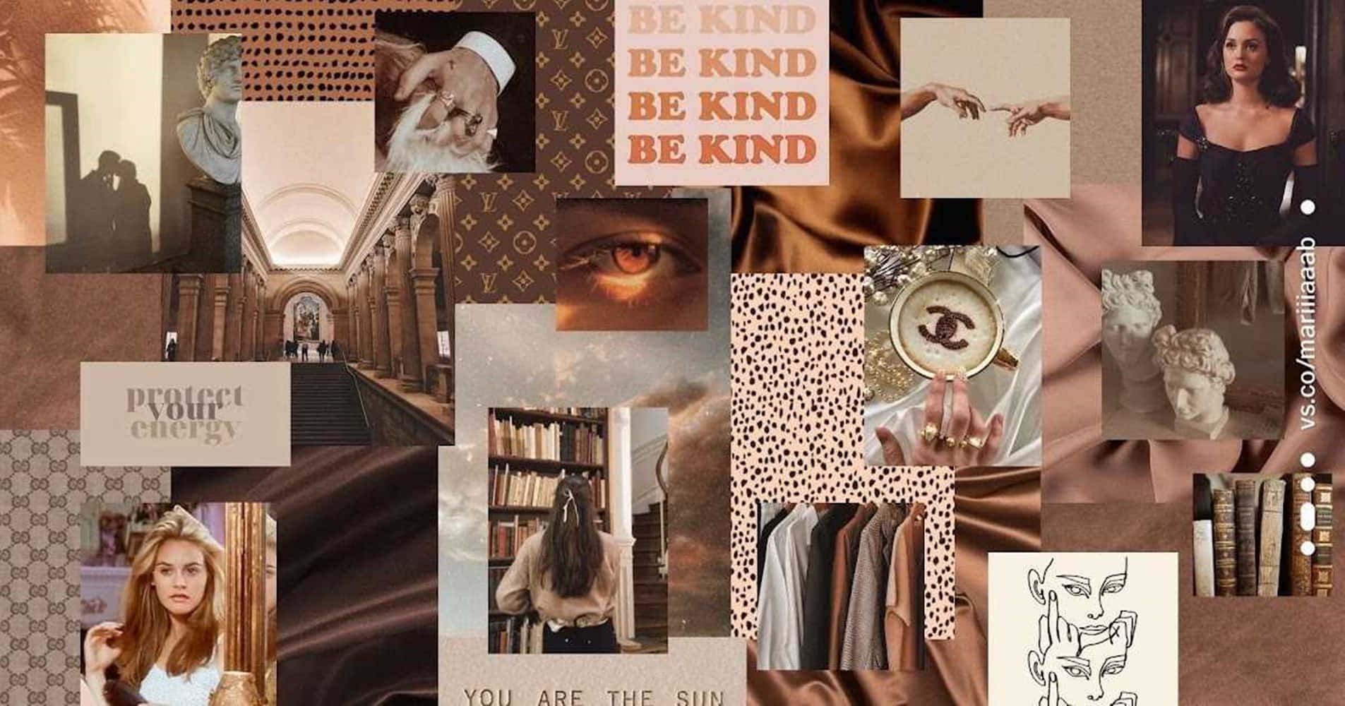 A Collage Of Pictures With The Words Be Kind Background