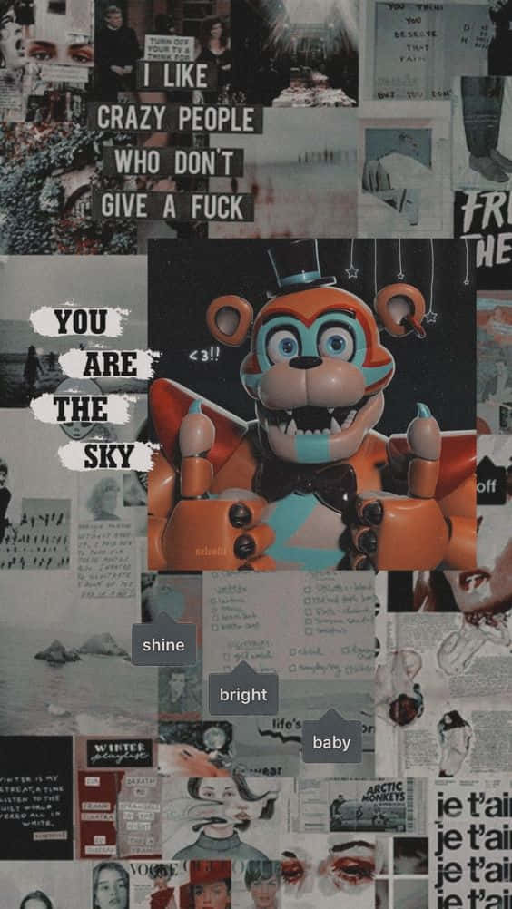 A Collage Of Pictures With The Words You Are The Sky Background