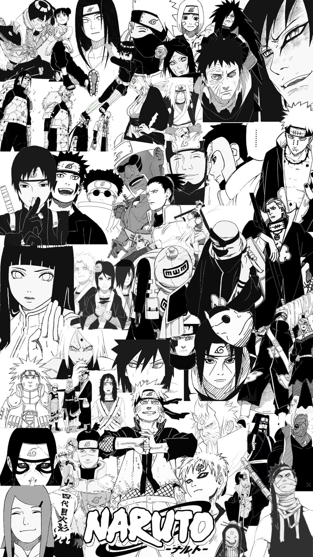 A Collage Of Various Anime Characters Background