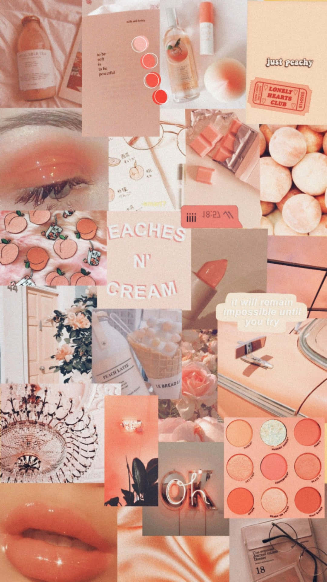 A Collage Of Various Pink And White Items Background