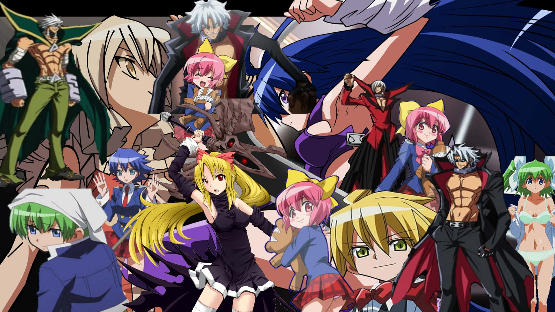 A Collection Of Cartoon Characters Background